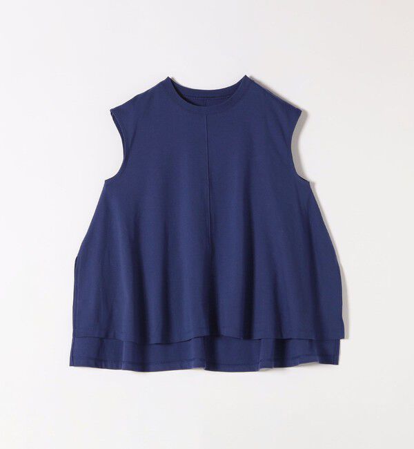 SHIPS any「SHIPS any:〈接触冷感/汗染み防止加工/洗濯機可能〉Aライン フレンチスリーブ TEE」|Tシャツ・カットソー|