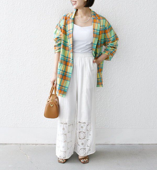 SHIPS any「SHIPS any:〈洗濯機可能〉マドラス チェック テーラード シャツ ジャケット」|テーラードジャケット|