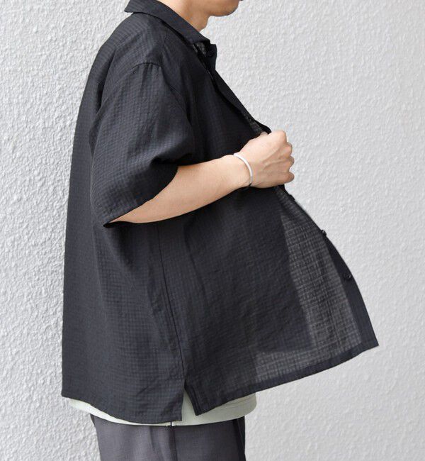 SHIPS any「SHIPS any:〈洗濯機可能〉ミニ チェック レギュラーカラー シアー シャツ◇」|シャツ・ブラウス|