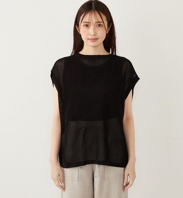 SHIPS Colors 「SHIPS Colors:2WAY メッシュ ニット &times; タンクトップ セット」|ニット・セーター|