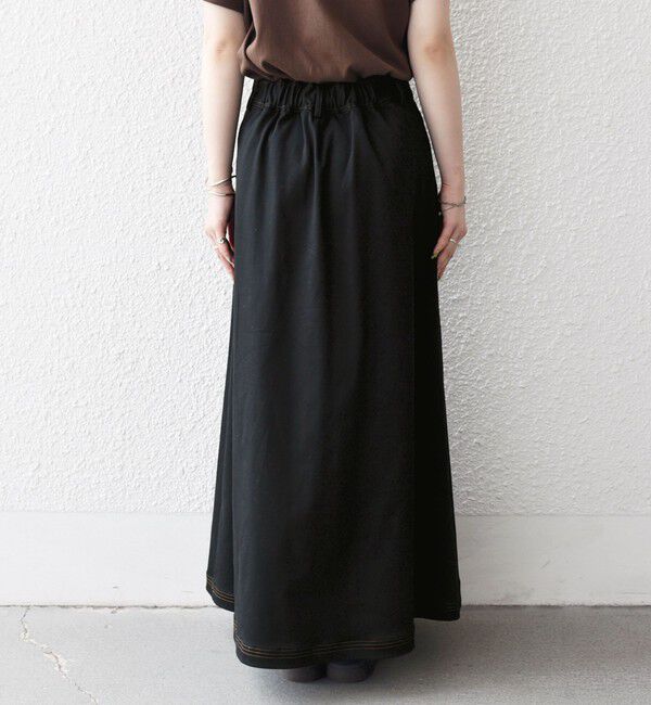 SHIPS any「SHIPS any:〈洗濯機可能〉チノ ステッチ フレア ロング スカート」|フレア|