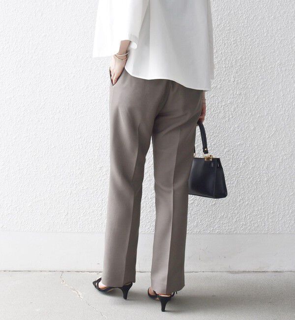 SHIPS any「SHIPS any:〈洗濯機可能〉ダブルクロス セミフレア パンツ［NAVY BLUE］」|その他|