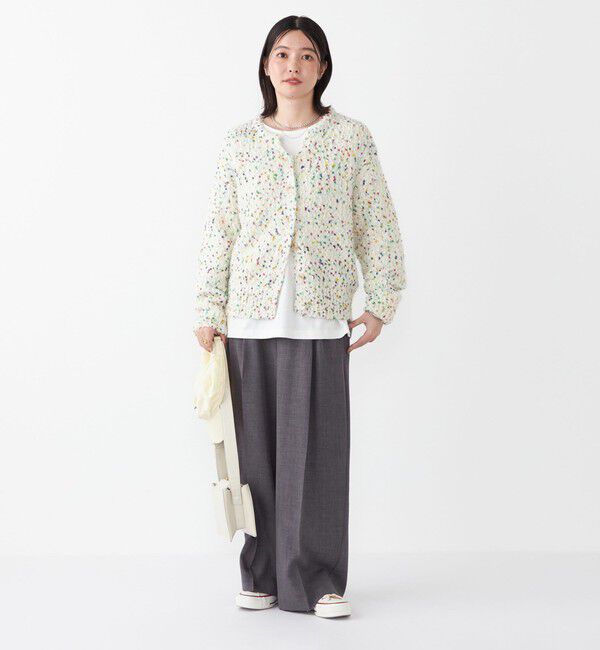 SHIPS Colors 「SHIPS Colors:〈洗濯機可能〉ウーステッドライク ワイド パンツ(セットアップ対応可能)」|その他|