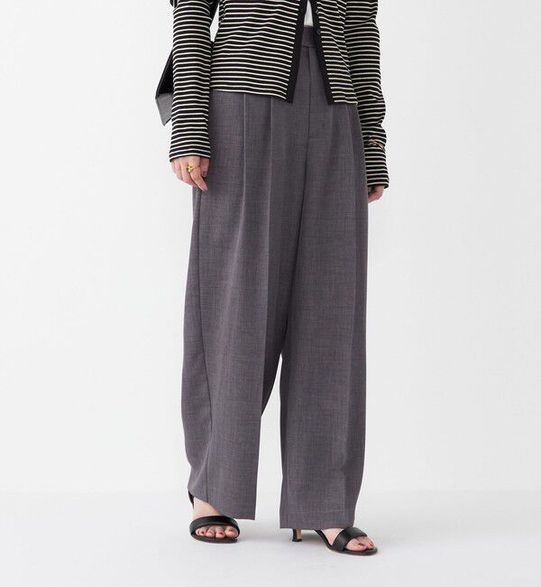 SHIPS Colors 「SHIPS Colors:〈洗濯機可能〉ウーステッドライク ワイド パンツ(セットアップ対応可能)」|その他|