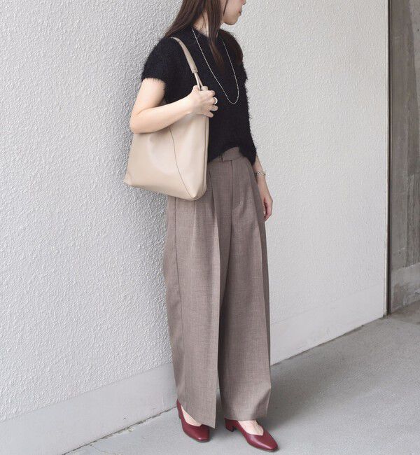 SHIPS Colors 「SHIPS Colors:〈洗濯機可能〉ウーステッドライク ワイド パンツ(セットアップ対応可能)」|その他|