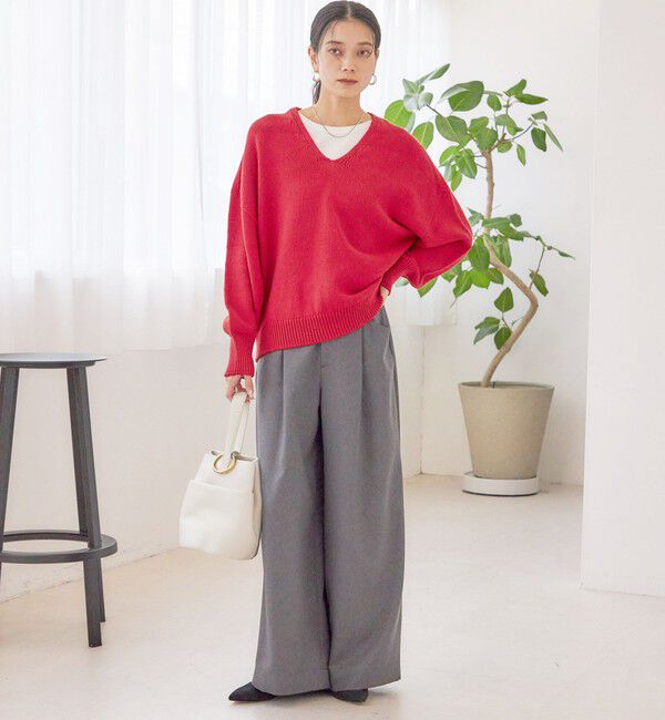 SHIPS for women「〈手洗い可能〉バルキーヤーン プルオーバー」|ニット・セーター|