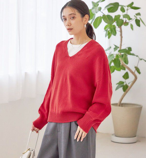 SHIPS for women「〈手洗い可能〉バルキーヤーン プルオーバー」|ニット・セーター|