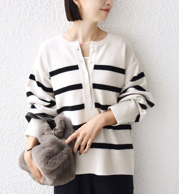 SHIPS for women「〈手洗い可能〉ウール カシミヤ 2WAY プルオーバー」|ニット・セーター|