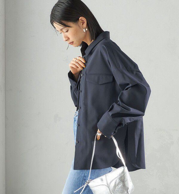 SHIPS for women「《予約》〈手洗い可能〉トロピカル ポケット シャツ（セットアップ対応）」|シャツ・ブラウス|