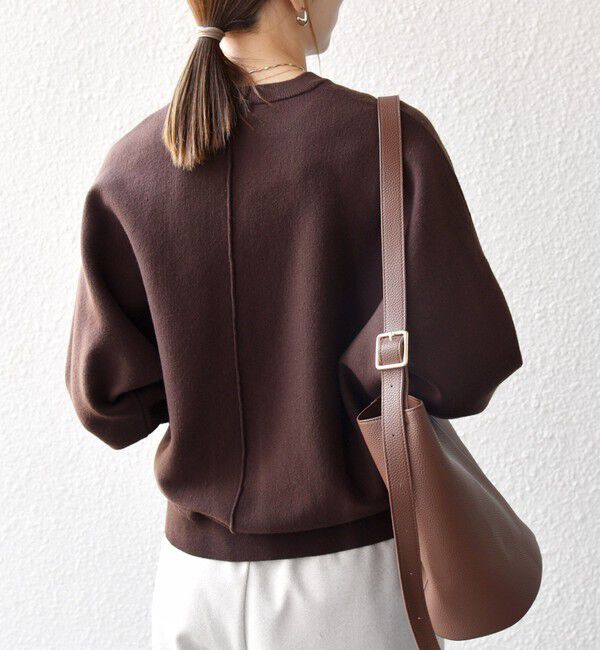 SHIPS any「SHIPS any:〈洗濯機可能〉クルーネック ドルマン ベーシック ニット プルオーバー」|ニット・セーター|