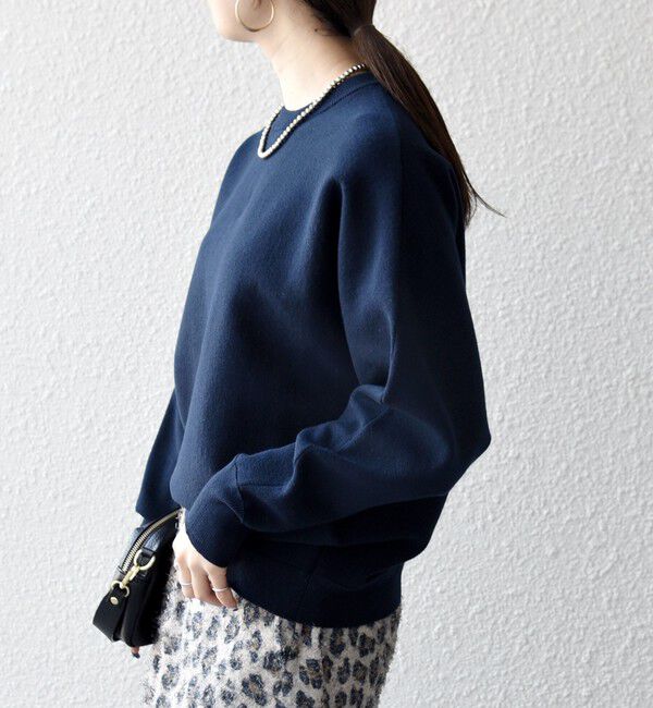 SHIPS any「SHIPS any:〈洗濯機可能〉クルーネック ドルマン ベーシック ニット プルオーバー」|ニット・セーター|