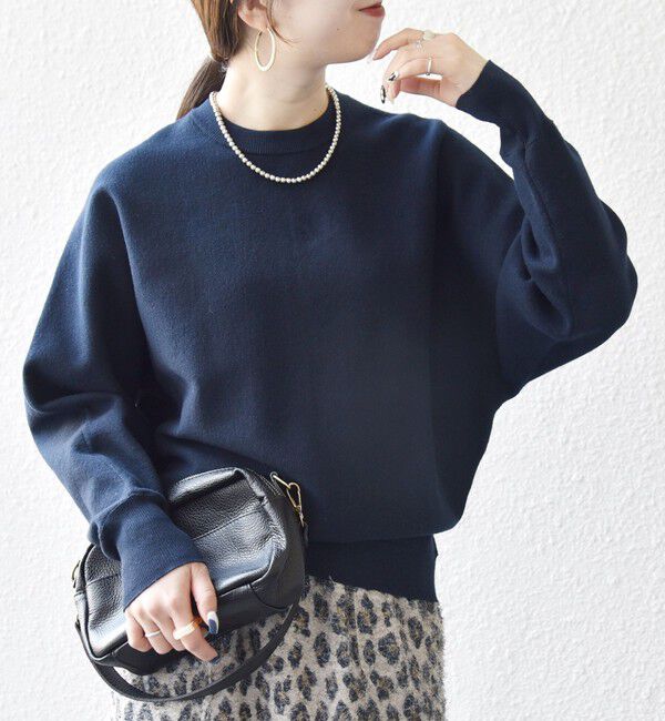 SHIPS any「SHIPS any:〈洗濯機可能〉クルーネック ドルマン ベーシック ニット プルオーバー」|ニット・セーター|