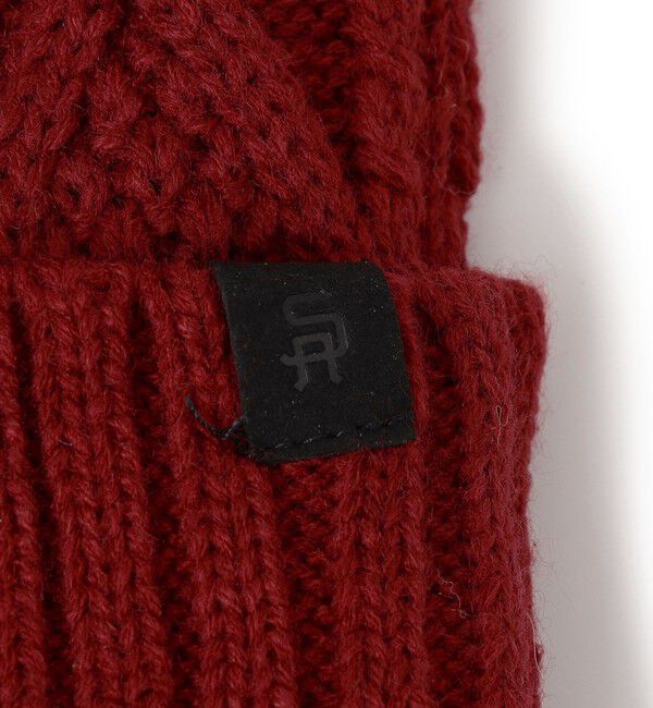 SHIPS any「SHIPS any: ケーブル ボア ワンポイント ピスネーム ワッチキャップ (ユニセックス)」|ニット帽|