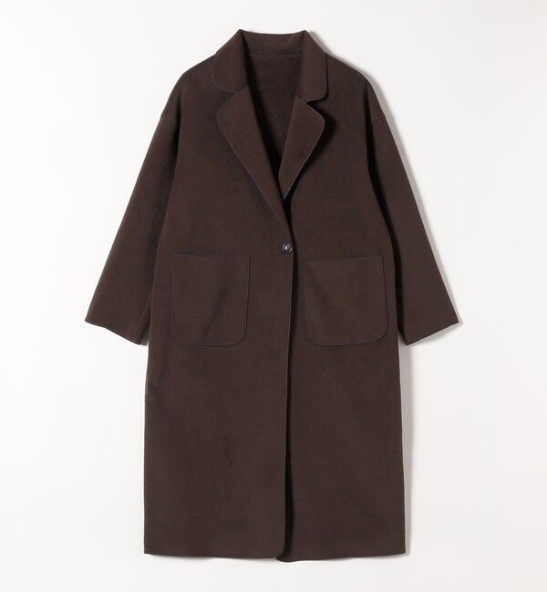 quaranciel「quaranciel: ダブル パイル ニット ロング チェスター コート」|チェスターコート|