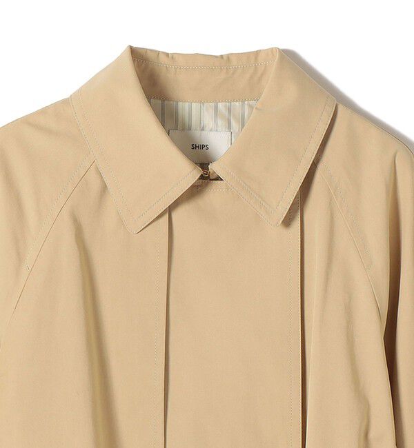 SHIPS for women「〈撥水加工〉バック ギャザー ドロスト ミディ丈 トレンチ コート」|トレンチコート|