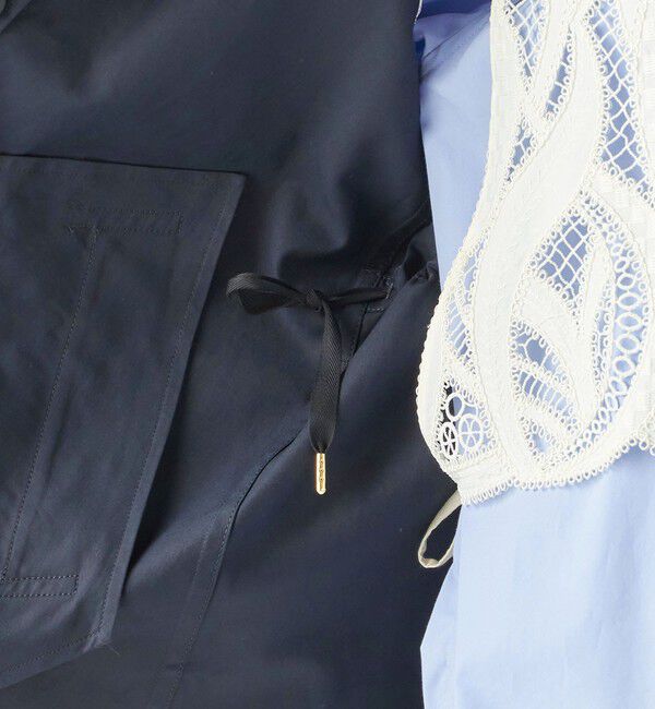 SHIPS for women「〈撥水加工〉バック ギャザー ドロスト ミディ丈 トレンチ コート」|トレンチコート|