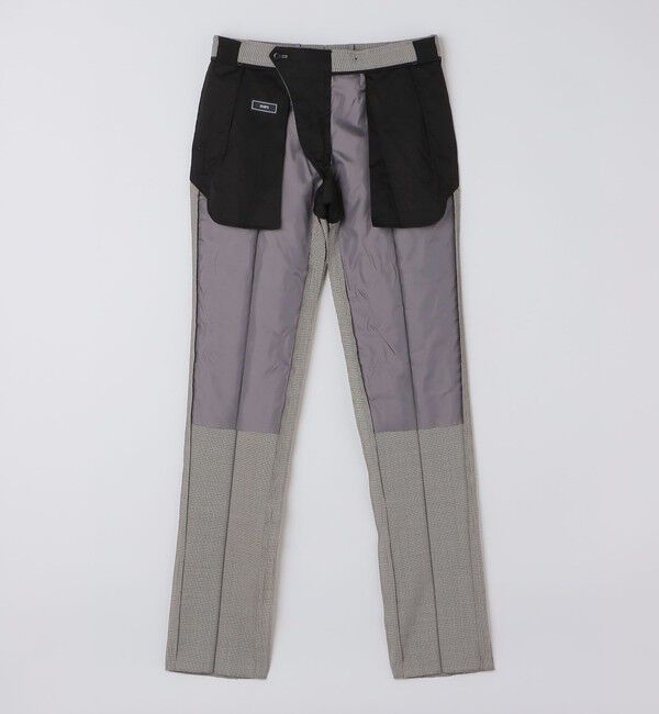 SHIPS「SHIPS:〈FUNCTION/洗濯機可能〉ウォッシャブル ハウンドトゥース スラックス(セットアップ対応)」|スラックス|