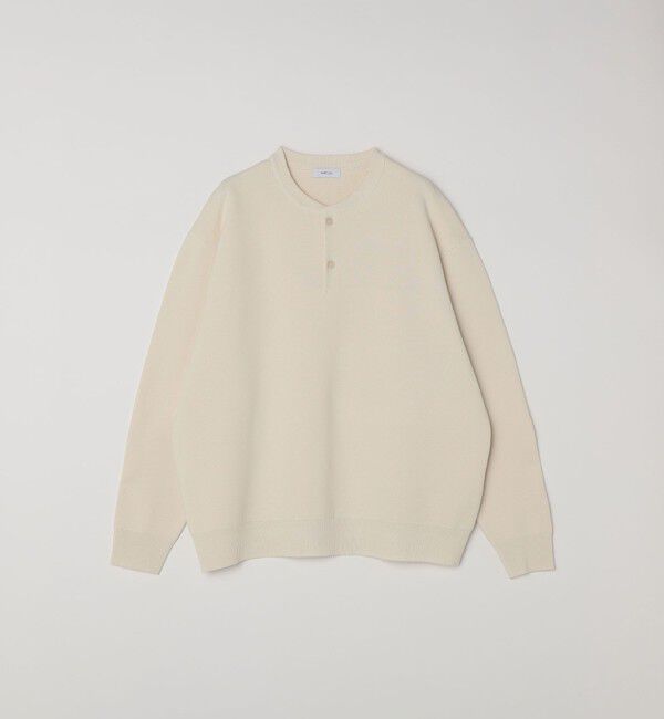 SHIPS any「SHIPS any:〈手洗い可能〉ミラノリブ コットンライク ヘンリーネック ニット◇」|ニット・セーター|