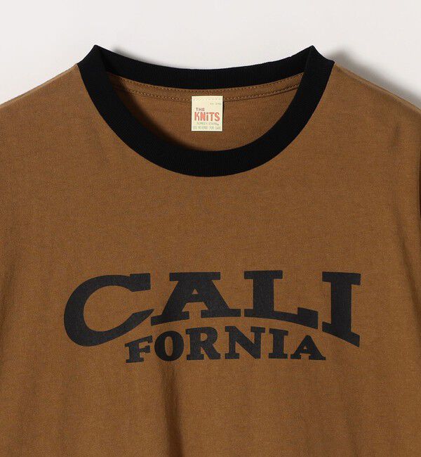 SHIPS any「【SHIPS any別注】THE KNiTS:〈洗濯機可能〉ロゴ プリント リンガー TEE」|Tシャツ・カットソー|