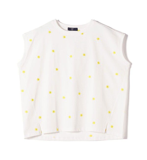 SHIPS Colors 「SHIPS Colors:〈洗濯機可能〉リンク フラワーエンブロイダリー カットソー 2」|Tシャツ・カットソー|