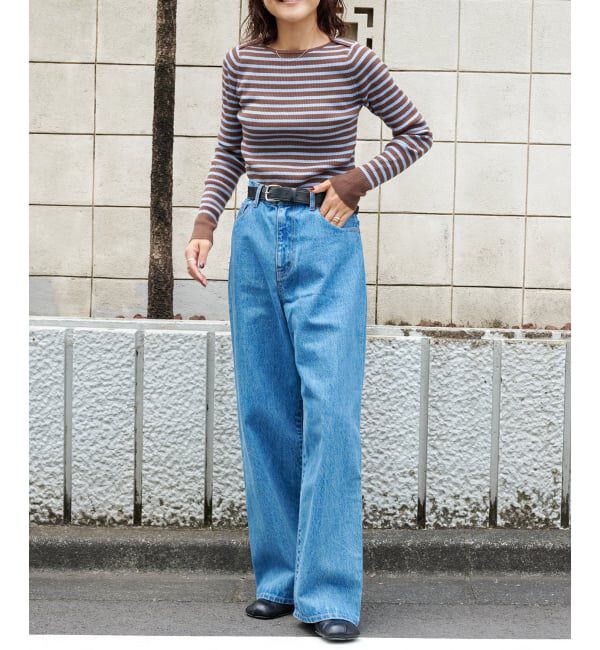 OUTDOOR PRODUCTS Usual Things「追4 ULTデニムハイライズルーズ5PKT」|デニム|