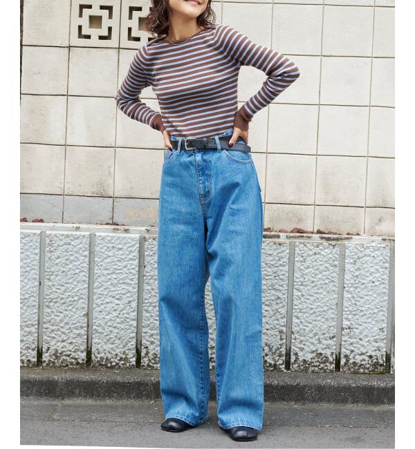 OUTDOOR PRODUCTS Usual Things「追4 ULTデニムハイライズルーズ5PKT」|デニム|