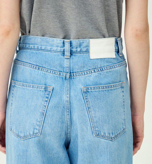 MACPHEE「デニム ワイドストレートパンツ」|デニム|