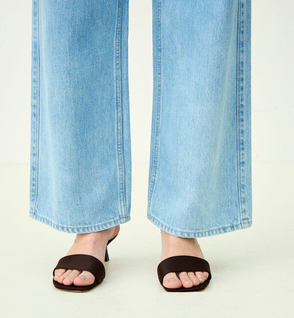 MACPHEE「デニム ワイドストレートパンツ」|デニム|