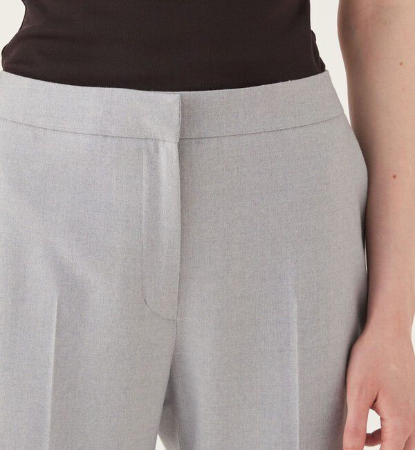 DES PRES「フランネルウールストレッチ シガレットパンツ」|スラックス|