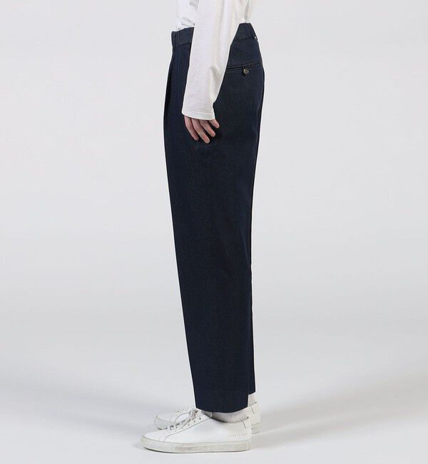 CABaN「CABaN シーアイランドデニム シャーリングパンツ」|チノ|