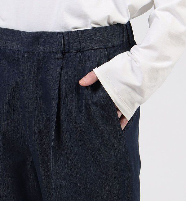 CABaN「CABaN シーアイランドデニム シャーリングパンツ」|チノ|