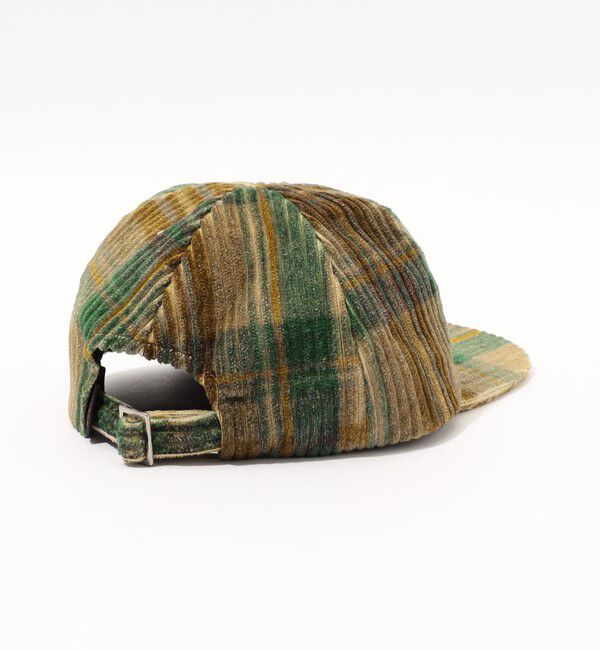 CABaN「CABaN チェックプリントコーデュロイ キャップ」|キャップ・キャスケット|