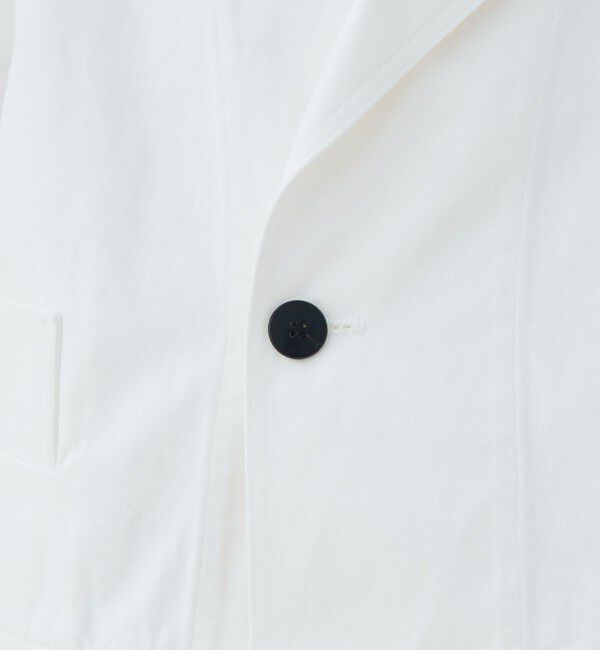 GALERIE VIE「サンフェードデニム ワイドカラーブルゾン」|ブルゾン・スタジャン|