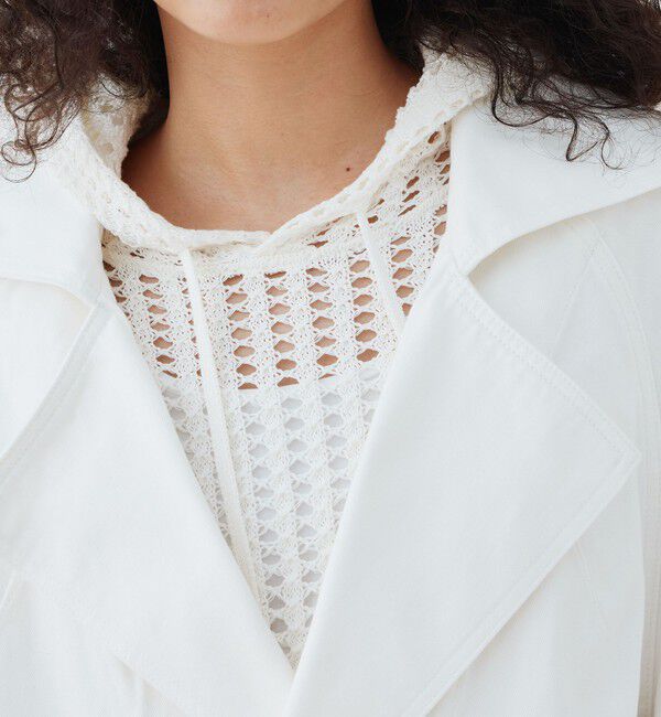 GALERIE VIE「サンフェードデニム ワイドカラーブルゾン」|ブルゾン・スタジャン|