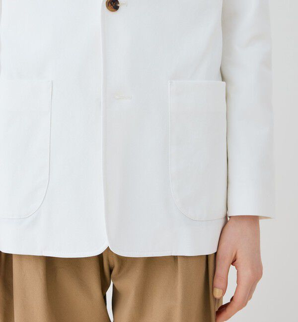GALERIE VIE「ノンマーセライズドコットン テーラードジャケット」|テーラードジャケット|