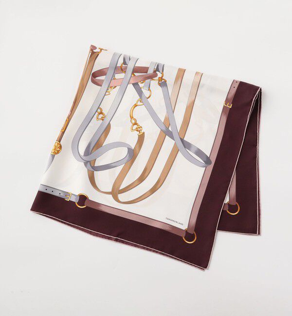 TOMORROWLAND GOODS「TOMORROWLAND BELT スカーフ」|バンダナ・スカーフ|38 バーガンディー系