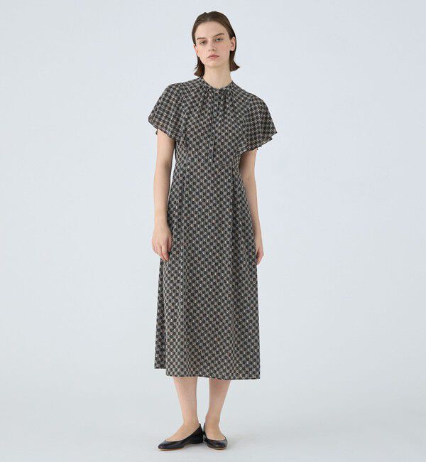 Ballsey「BBタイポグラフィプリント フレアスリーブワンピース」|ワンピース|