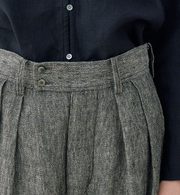 GALERIE VIE「ヘリテージリネン アーミースラックスパンツ」|スラックス|