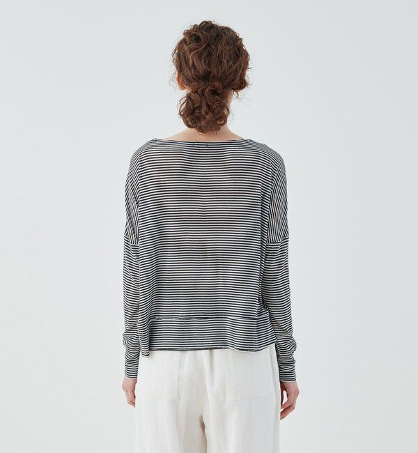 GALERIE VIE「ガーゼフライス ボートネックプルオーバー」|Tシャツ・カットソー|