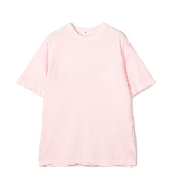 TOMORROWLAND BUYING WEAR「ATON STANDARD T-SHIRTS トップス」|Tシャツ・カットソー|31 ライトピンク