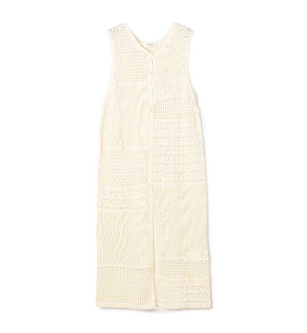 MACPHEE「【WEB限定】コットンレーシー ノースリーブワンピース」|ニット・セーター|11 ホワイト