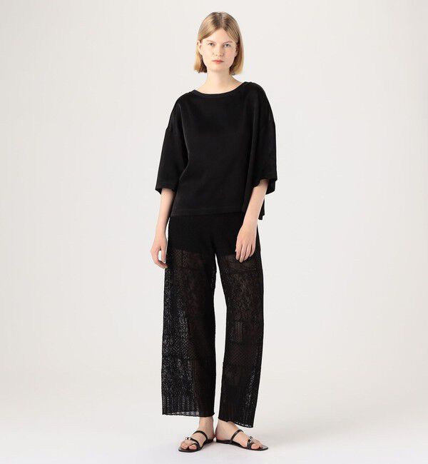 DES PRES「ソフトサテン ビッグTシャツブラウス」|シャツ・ブラウス|