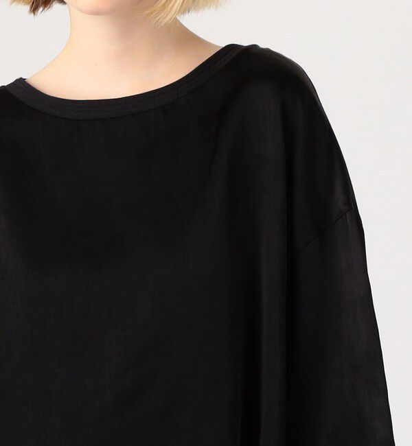 DES PRES「ソフトサテン ビッグTシャツブラウス」|シャツ・ブラウス|