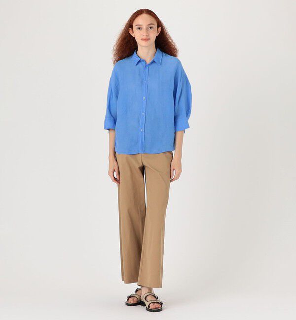 MACPHEE「リネンラミーソリッド ドルマンスリーブシャツ」|シャツ・ブラウス|