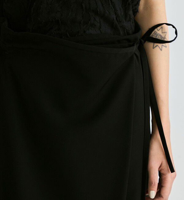Edition「スパンギャバ ラップスカート」|スカート|