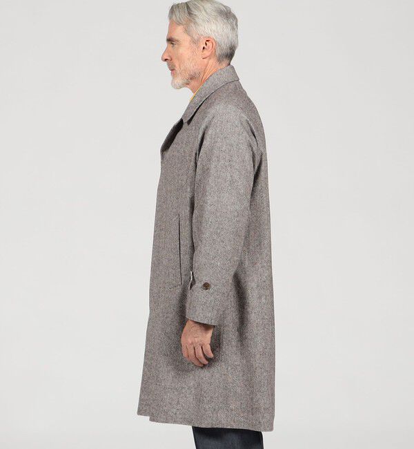 TOMORROWLAND MENS「【別注】De Petrillo  ウールシルクナイロン バルカラーコート」|ステンカラーコート|