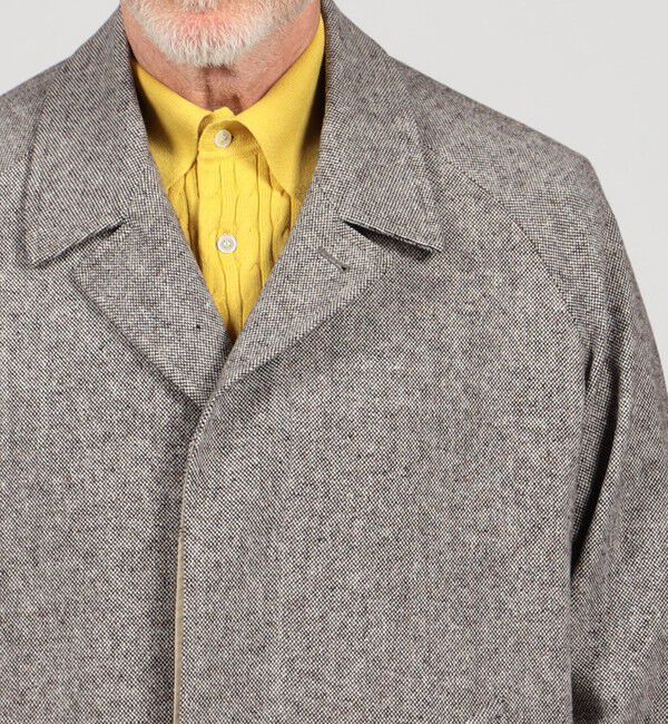 TOMORROWLAND MENS「【別注】De Petrillo  ウールシルクナイロン バルカラーコート」|ステンカラーコート|