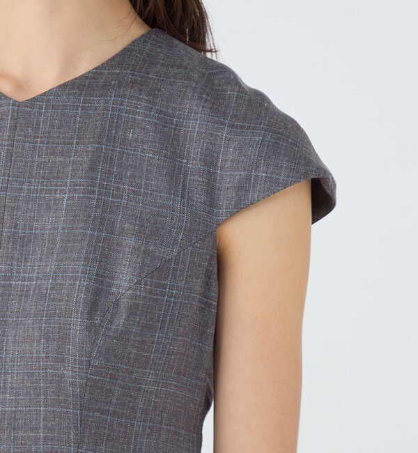 TOMORROWLAND collection「SUMMERTIME BLUE キャップスリーブワンピース」|ワンピース|