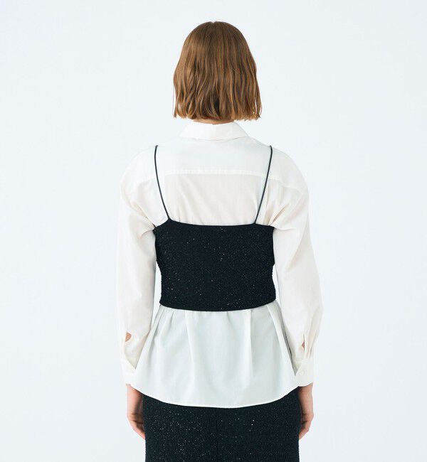 Ballsey「ストレッチスパンコール ショートキャミソール」|キャミソール|