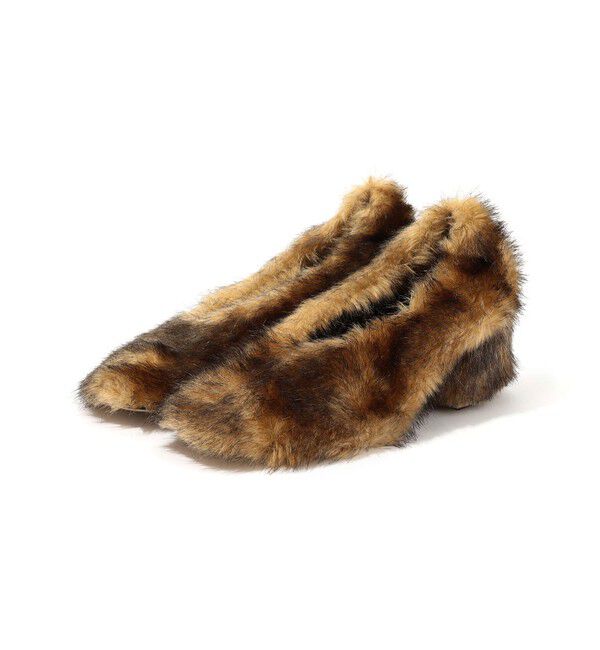 TOMORROWLAND GOODS「PIPPICHIC BANBI フェイクファー パンプス」|パンプス|